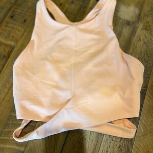 Athleta Peach Sleeveless Crop Top